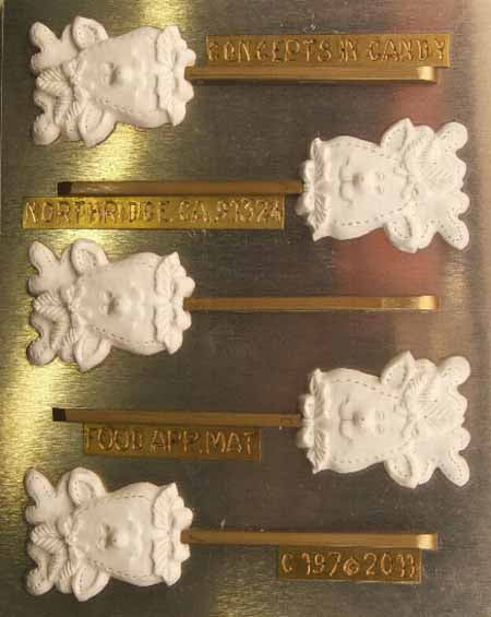 Chocolate// Candy Mold, Lollipop - Holiday, Christmas Reindeer
