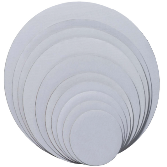 Círculos de pastel blanco, doble pared