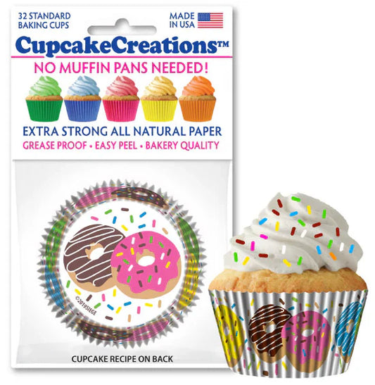 Cupcake Creations // Cupcake Liners "Donuts" 2" Base x 1 3/8 " Wall