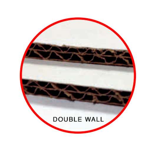 Círculos de pastel blanco, doble pared