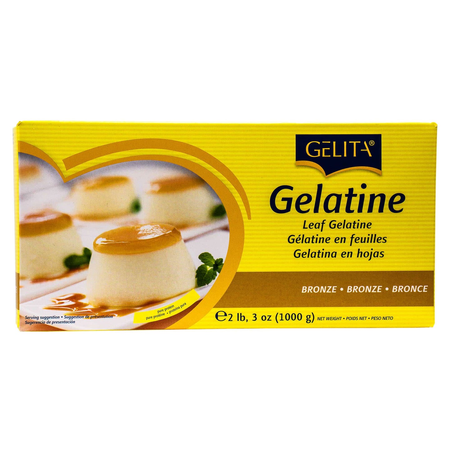 Gelita // Gelatine Sheets Bronze 2lb.