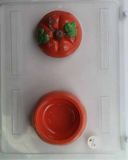 Chocolate// Candy Mold, Pour Box - Halloween, Pumpkin Lid and Bottom