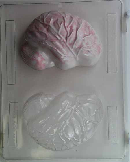 Chocolate// Candy Mold, 3D - Halloween, Realistic Brain