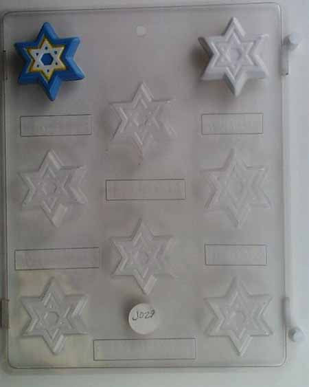 Chocolate// Candy Mold, Mini, Religion, Small Jewish Stars
