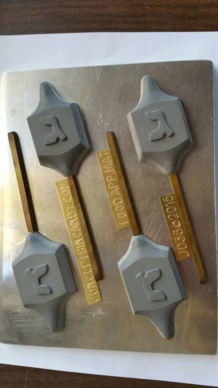 Chocolate// Candy Mold, Lollipop - Holiday, Hanukkah Dreidels