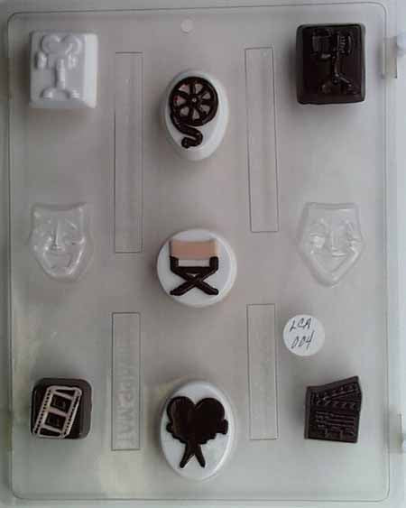 Chocolate// Candy Mold, Mini, Hollywood, Movie Collection