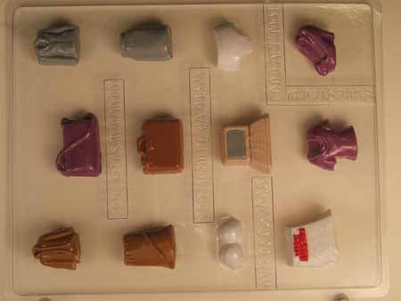 Chocolate// Candy Mold, Mini - Occupation, Female Business Clothes Collection