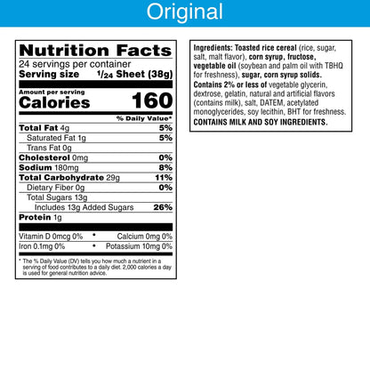 Rice Krispies Treats // Treat Sheet 32 oz