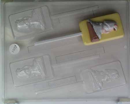Chocolate// Candy Mold, Lollipop - Religious, First Communion with Little Girl Kneeling in Prayer