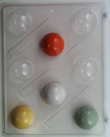 Molde para chocolate y caramelos 3D - Deportes, pelotas de béisbol 3D