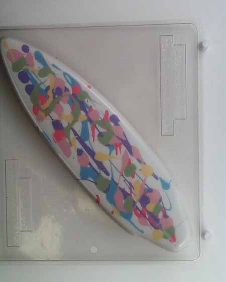 Molde para chocolate y caramelos - Deportes, tabla de surf grande