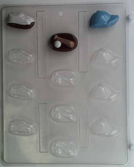 Chocolate// Candy Mold, Mini - Sports, Assorted Sports