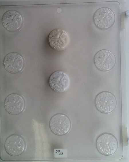 Chocolate// Candy Mold, Mini - Flowers, Roses Bouquet