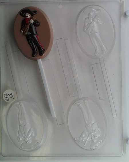 Chocolate// Candy Mold, Lollipop - Quince, Mariachi on Oval