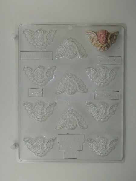 Chocolate// Candy Mold - Love, Classic Cupid with Head and Wings Only