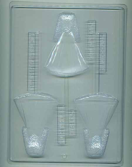 Chocolate// Candy Mold, Lollipop - Royal Dress