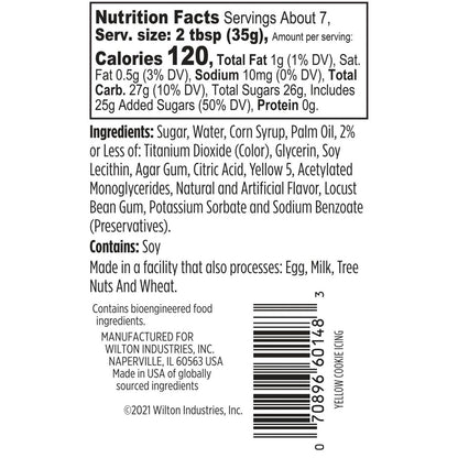 Wilton Cookie Icing // Yellow 9oz