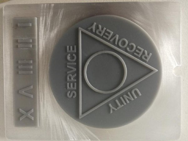 Chocolate// Candy Mold - Any Occasion, Large AA Coin with Roman Numerals