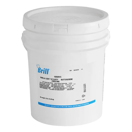 Brill // Light 'n Fluffy Buttercreme Frosting - 35 lb.