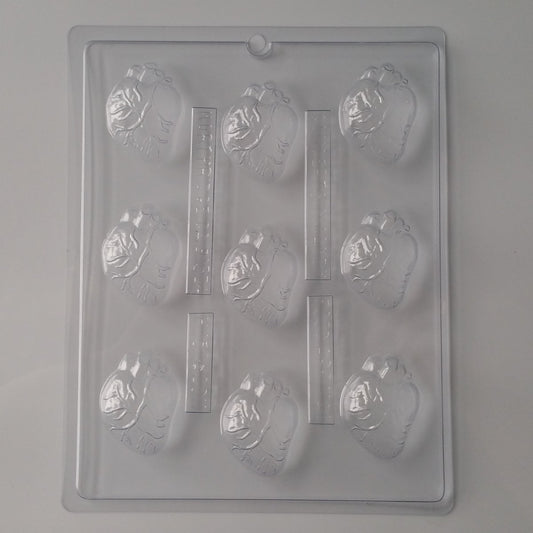 Chocolate// Candy Mold, Mini - Halloween, Human Heart