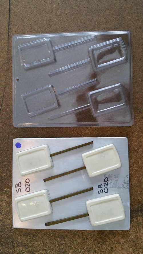Chocolate// Candy Mold, Lollipop - Blank, Blank Picture Frame