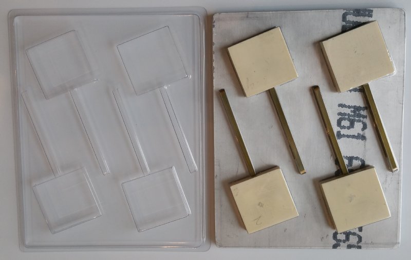 Chocolate// Candy Mold, Lollipop - Blank, Blank Square